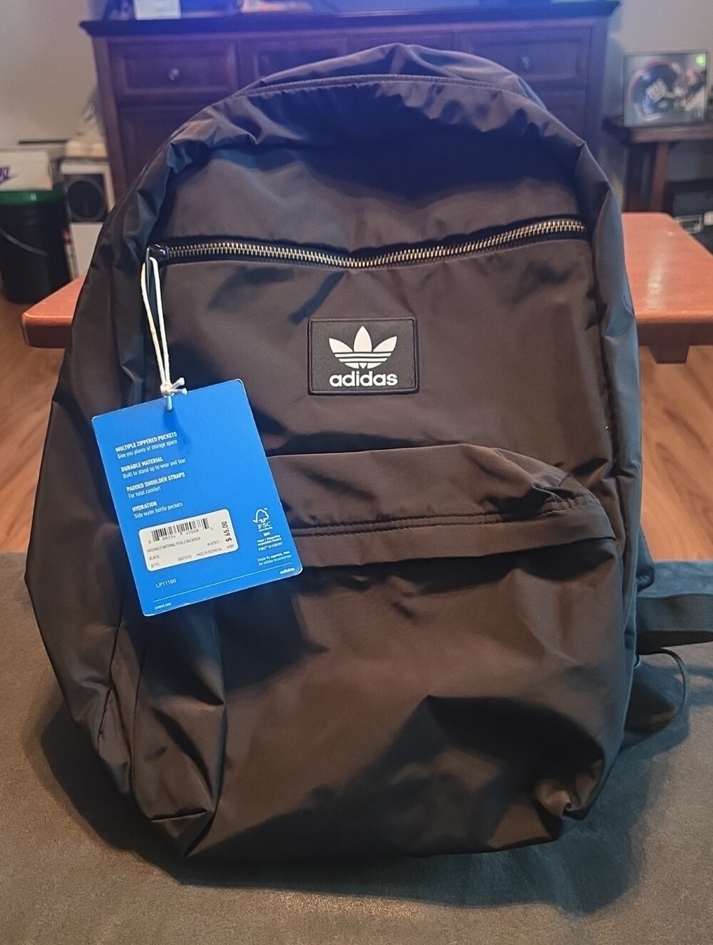 Adidas Black Classic Trefoil Backpack